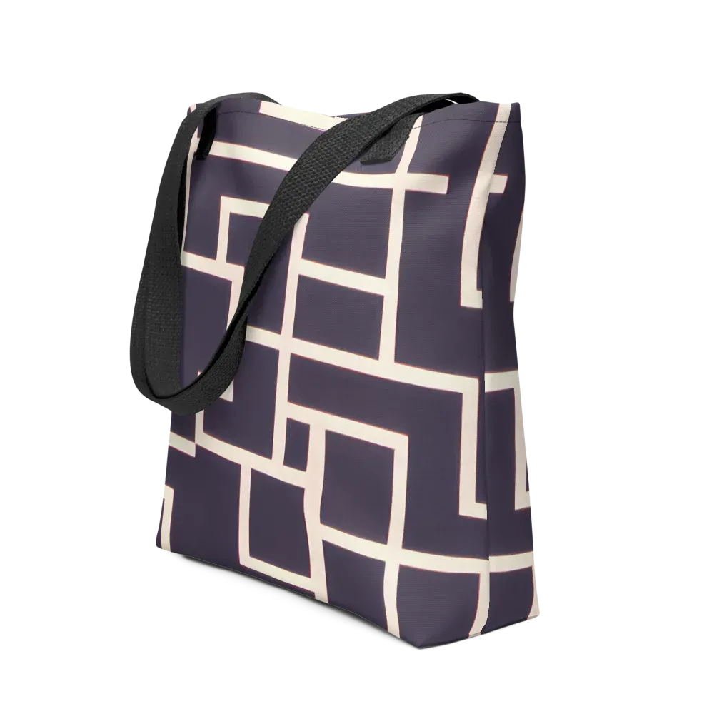 Gilded Gridlock on Tote Bag — Front