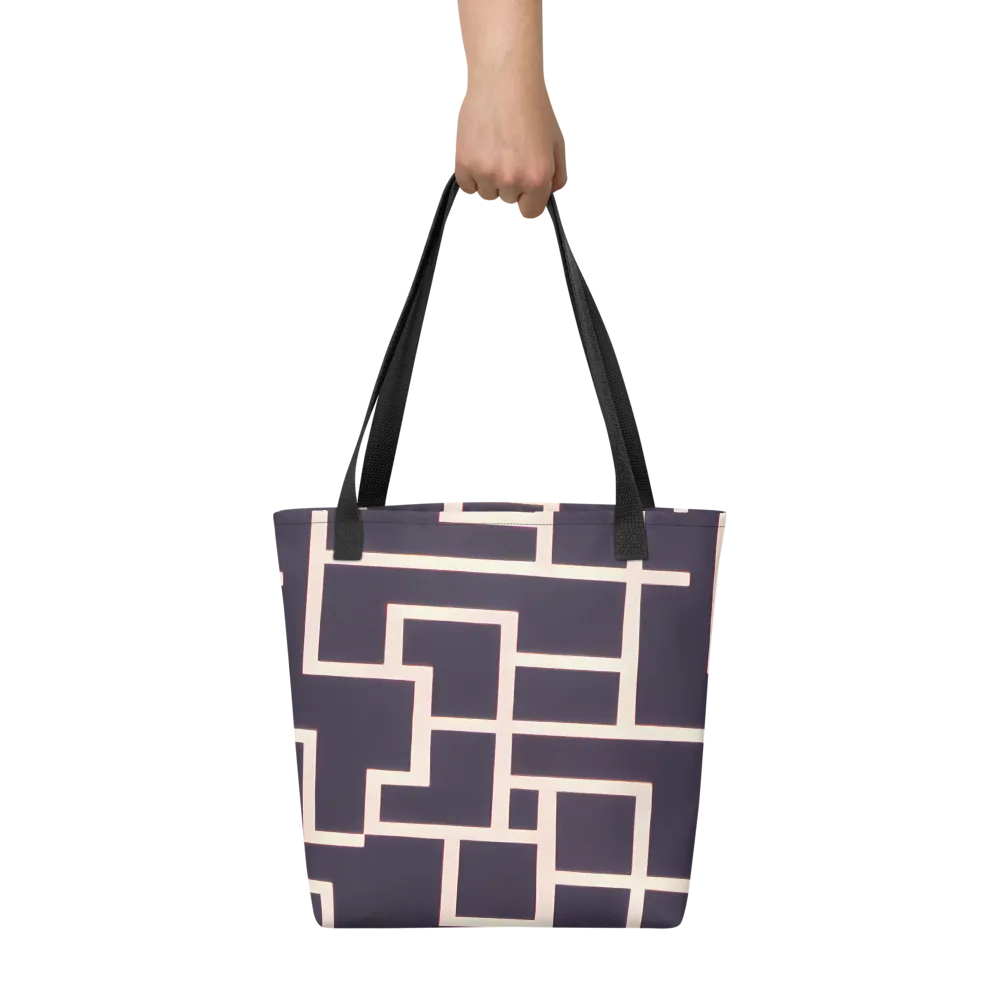 Gilded Gridlock on Tote Bag — Front