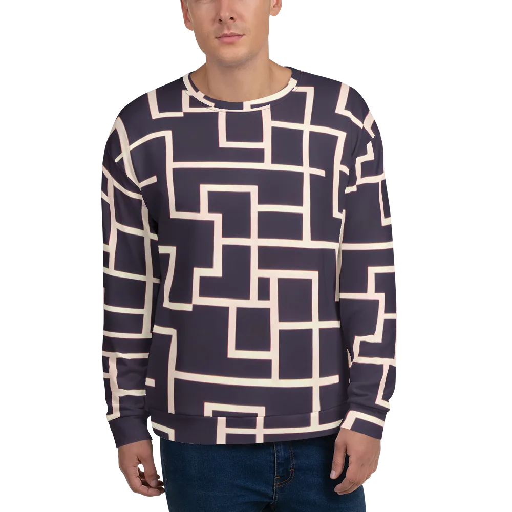 Gilded Gridlock on Sweatshirt — Front