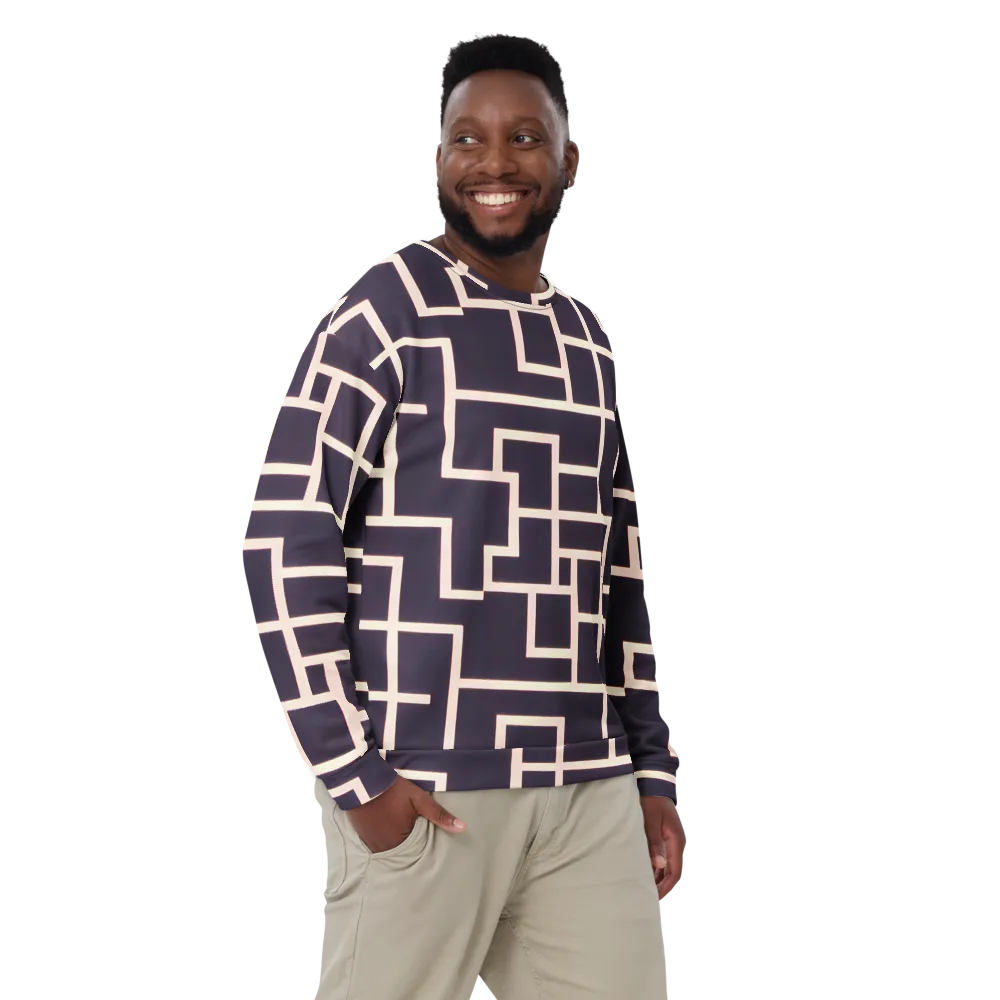 Gilded Gridlock on Sweatshirt — Front