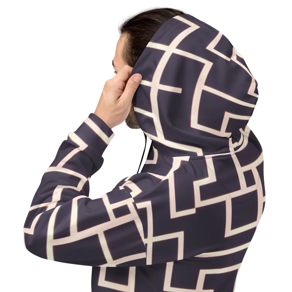 Gilded Gridlock on Hoodie — Back