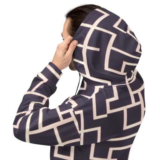 Gilded Gridlock on a Hoodie