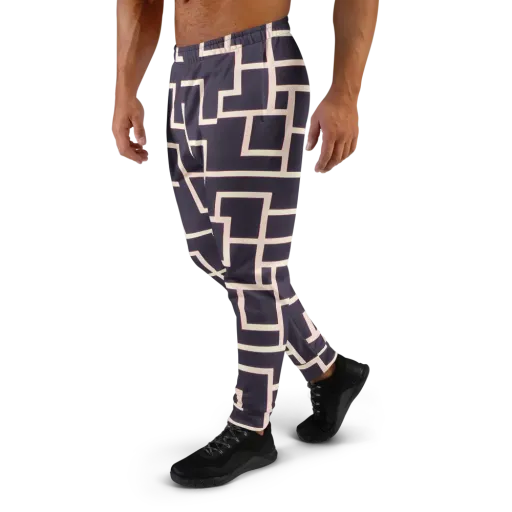 Gilded Gridlock on a Men's Joggers