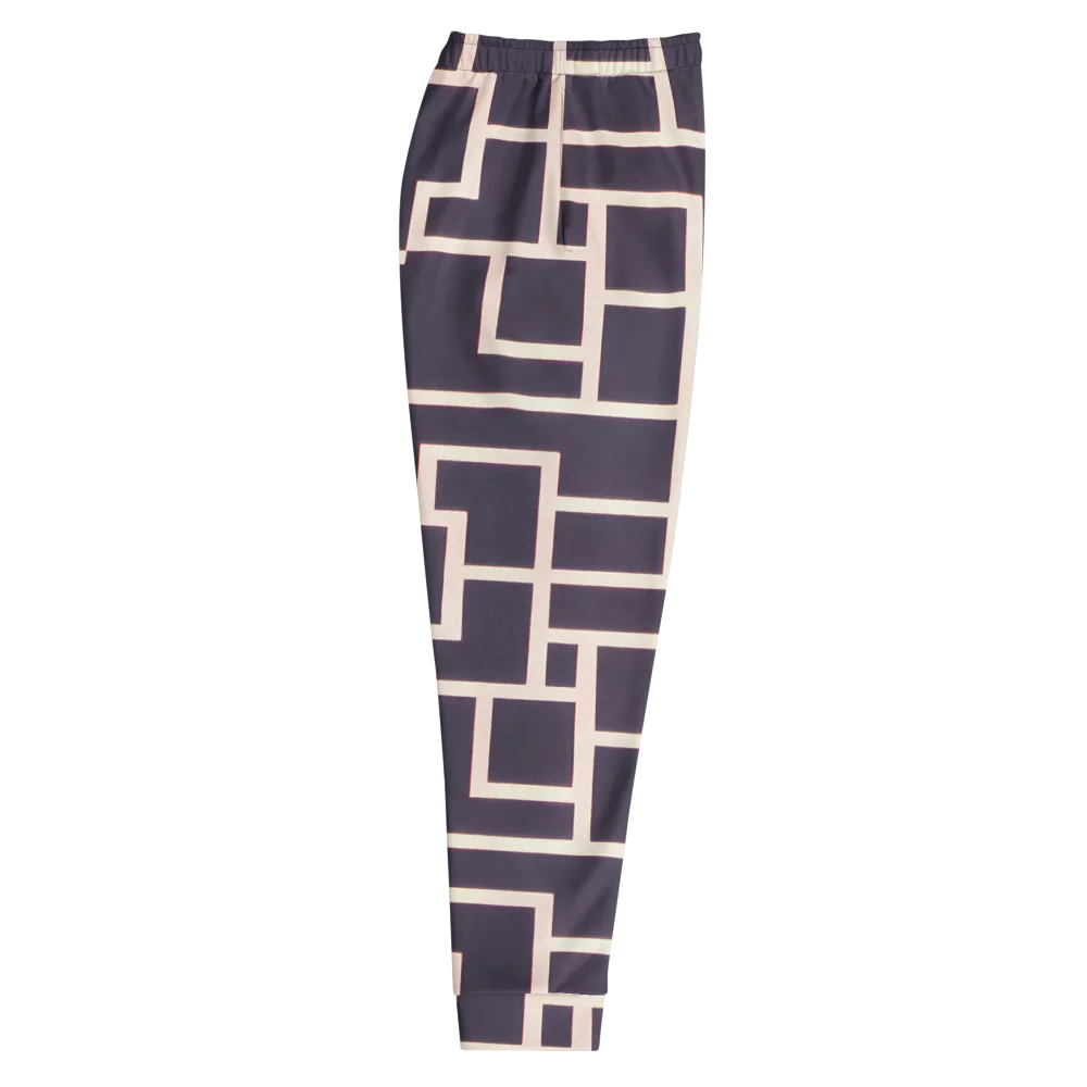 Gilded Gridlock on Men's Joggers — Right