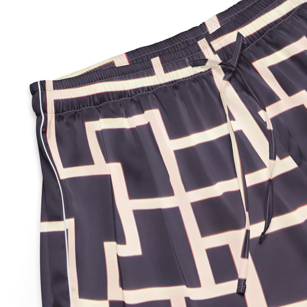 Gilded Gridlock on Women's Pajama Shorts — Product details