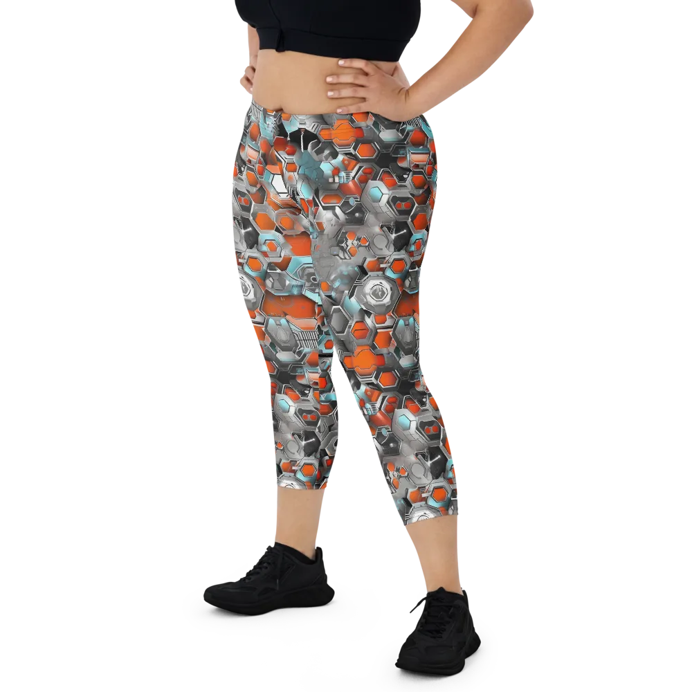 Kinetic Hexcore on Capri Leggings — Front