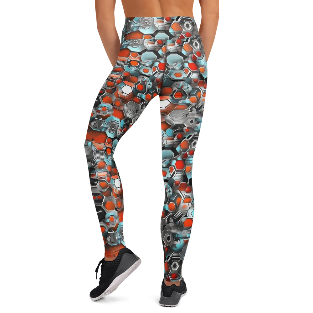 Kinetic Hexcore on Yoga Leggings — Back
