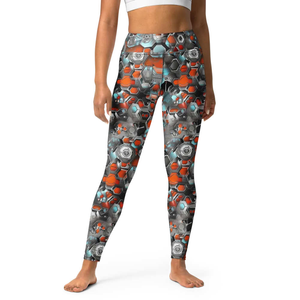 Kinetic Hexcore on Yoga Leggings — Front