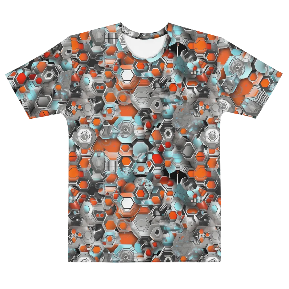 Kinetic Hexcore on Men's Cotton Crew Neck T-Shirt — Front