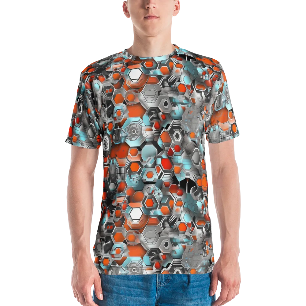 Kinetic Hexcore on Men's Crew Neck T-Shirt — Front