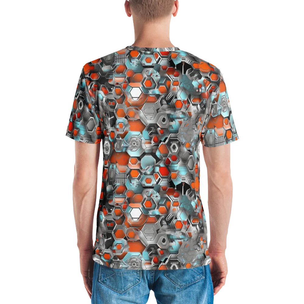 Kinetic Hexcore on Men's Crew Neck T-Shirt — Back