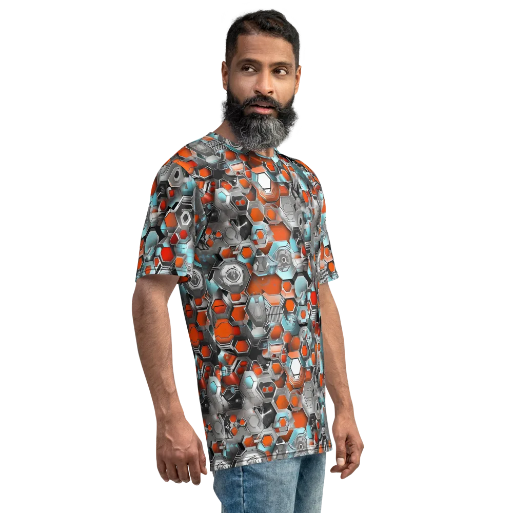 Kinetic Hexcore on Men's Crew Neck T-Shirt — Right