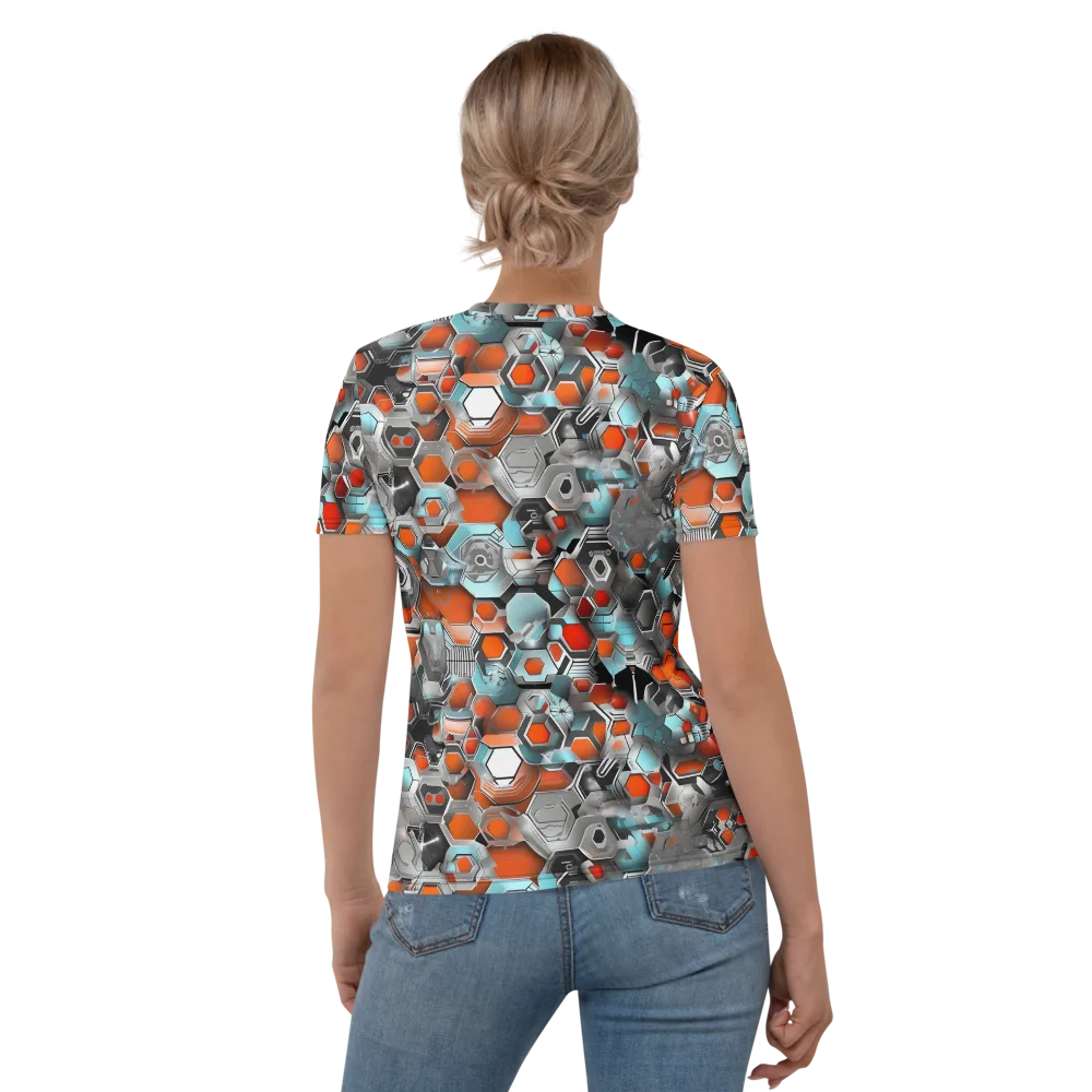 Kinetic Hexcore on Women's Crew Neck T-Shirt — Back