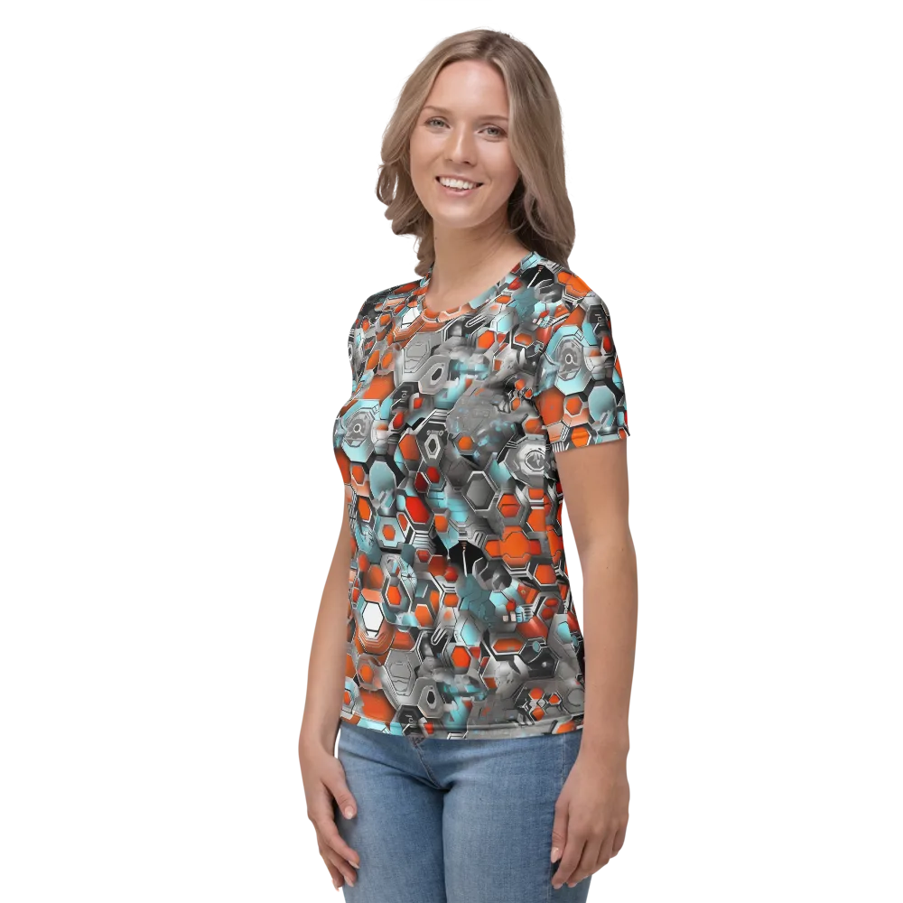 Kinetic Hexcore on Women's Crew Neck T-Shirt — Left