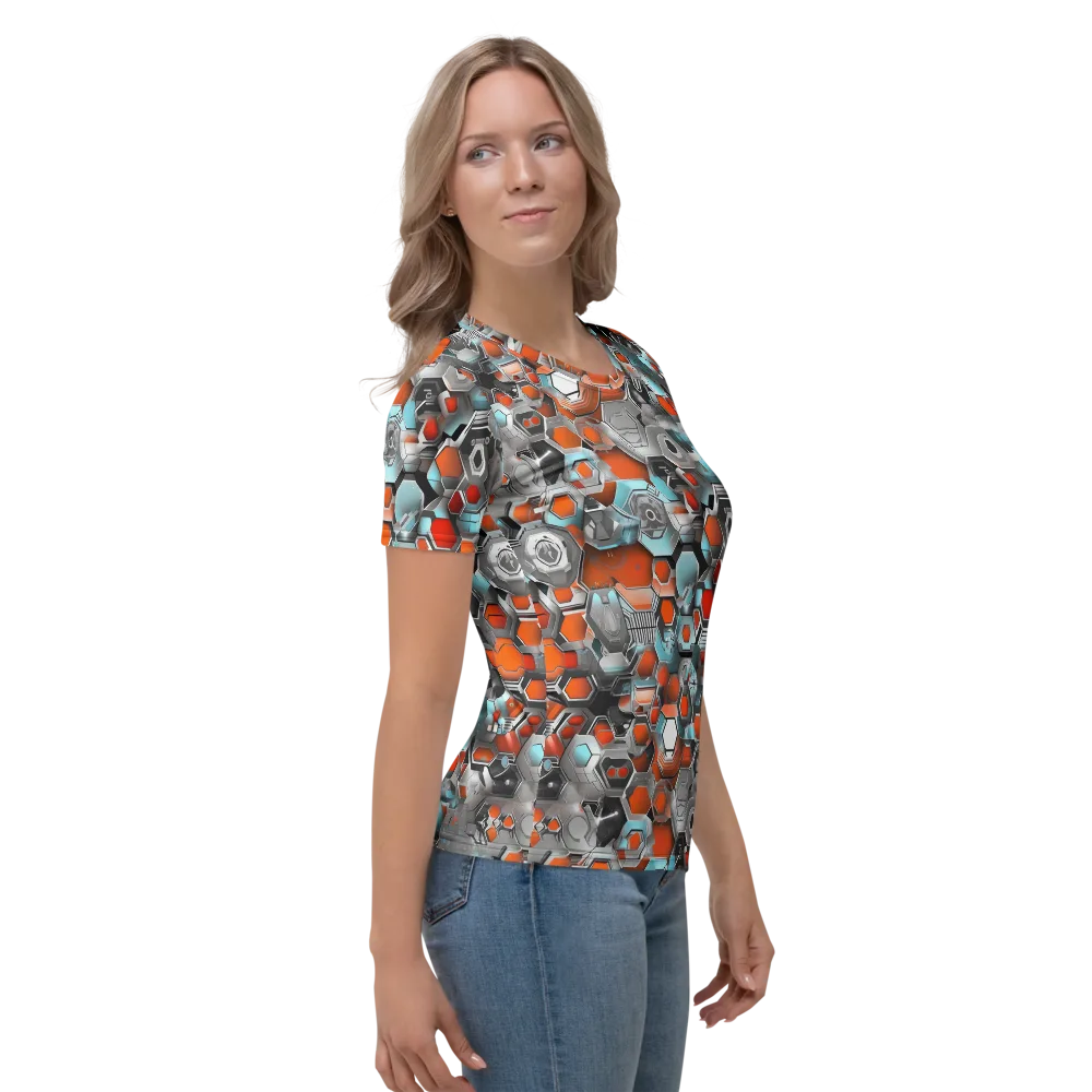 Kinetic Hexcore on Women's Crew Neck T-Shirt — Right
