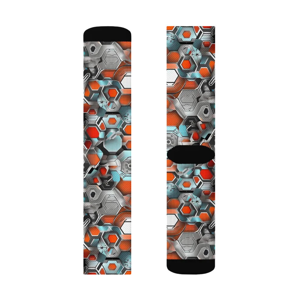 Kinetic Hexcore on Socks — Left Sock