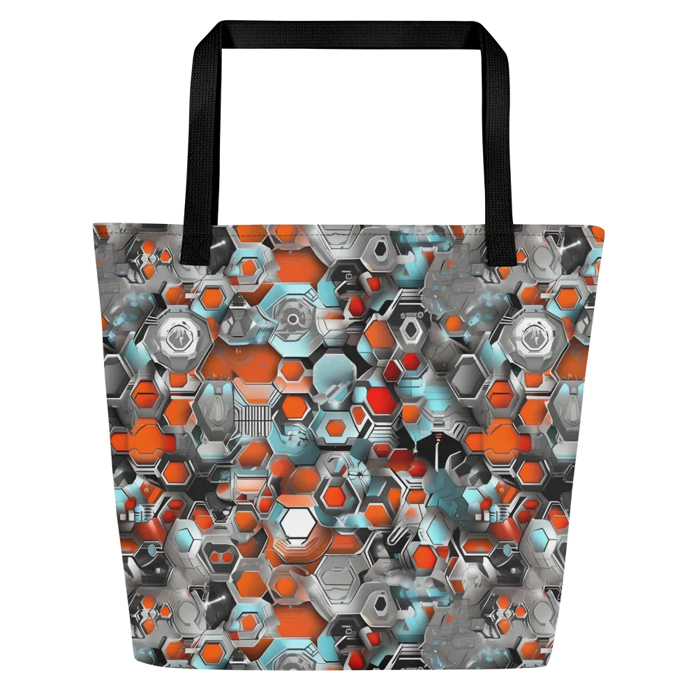 Kinetic Hexcore on Large Tote Bag W/ Pocket — Front