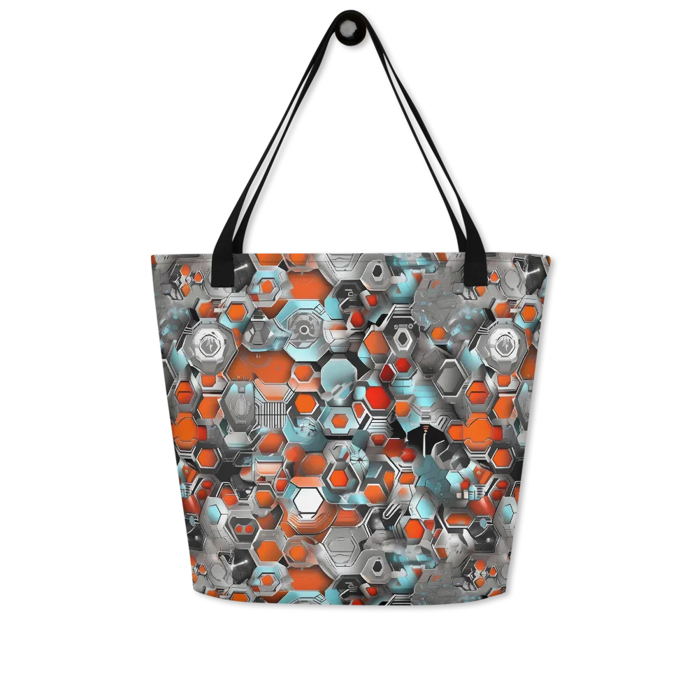 Kinetic Hexcore on Large Tote Bag W/ Pocket — Front