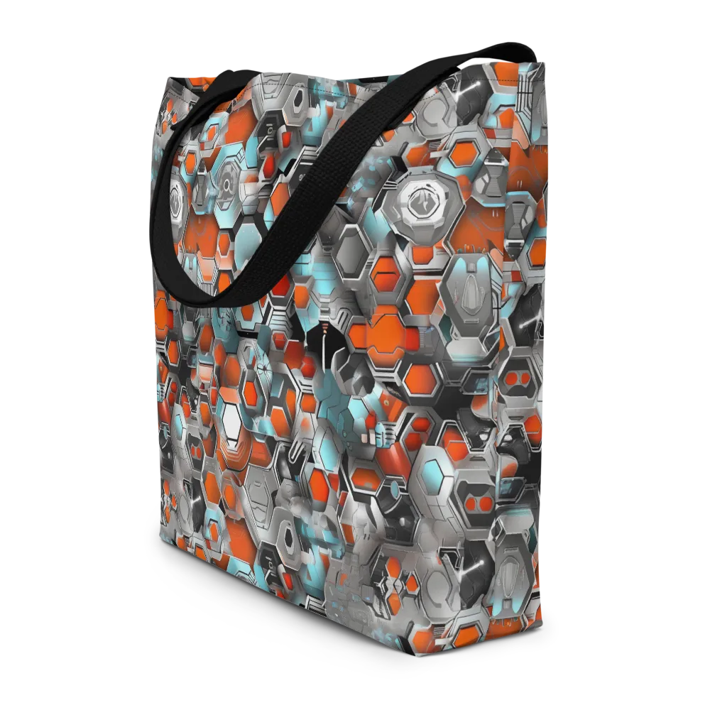 Kinetic Hexcore on Large Tote Bag W/ Pocket — Front