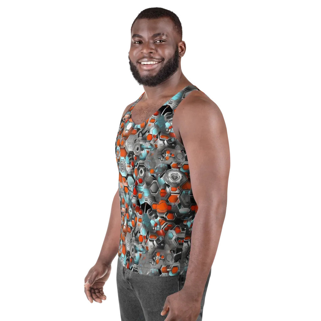 Kinetic Hexcore on Men's Tank Top — Left Front