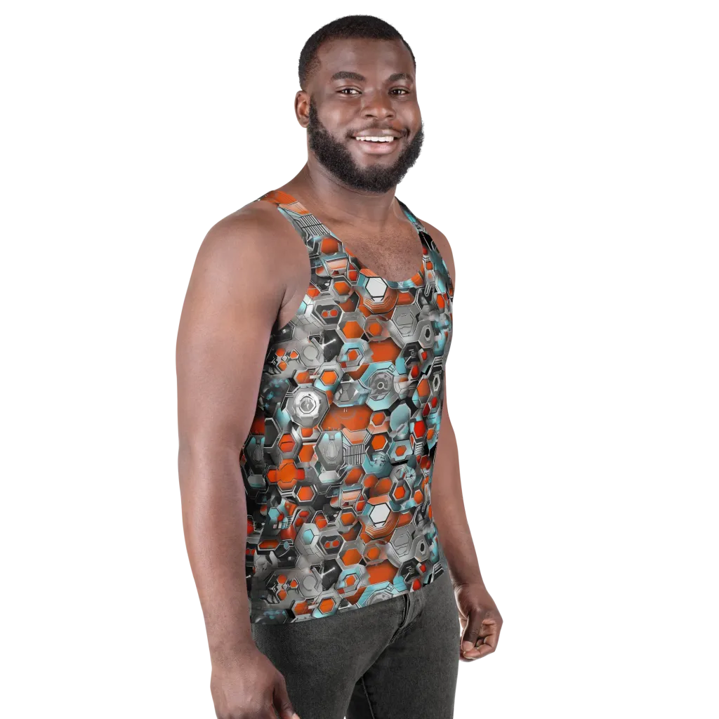 Kinetic Hexcore on Men's Tank Top — Right Front