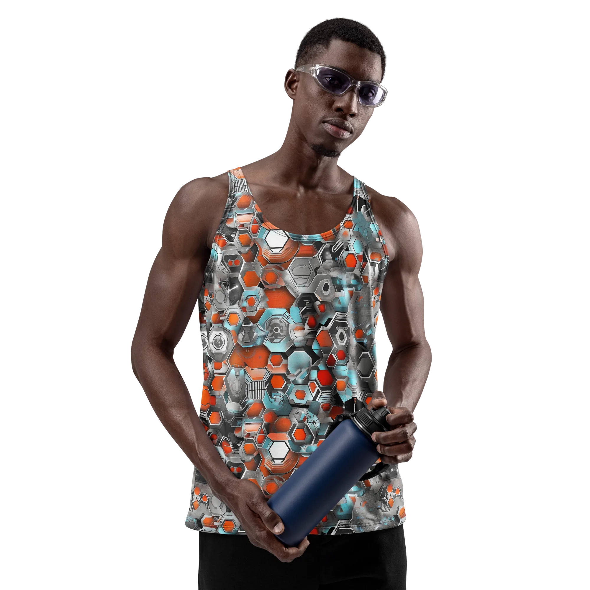 Kinetic Hexcore on Men's Tank Top — Front