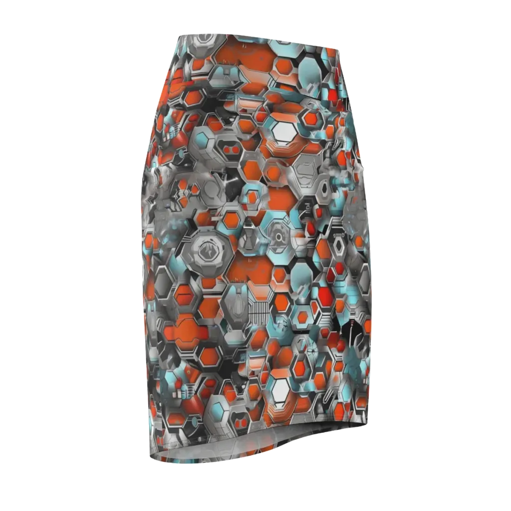 Kinetic Hexcore on Pencil Skirt — Front Side