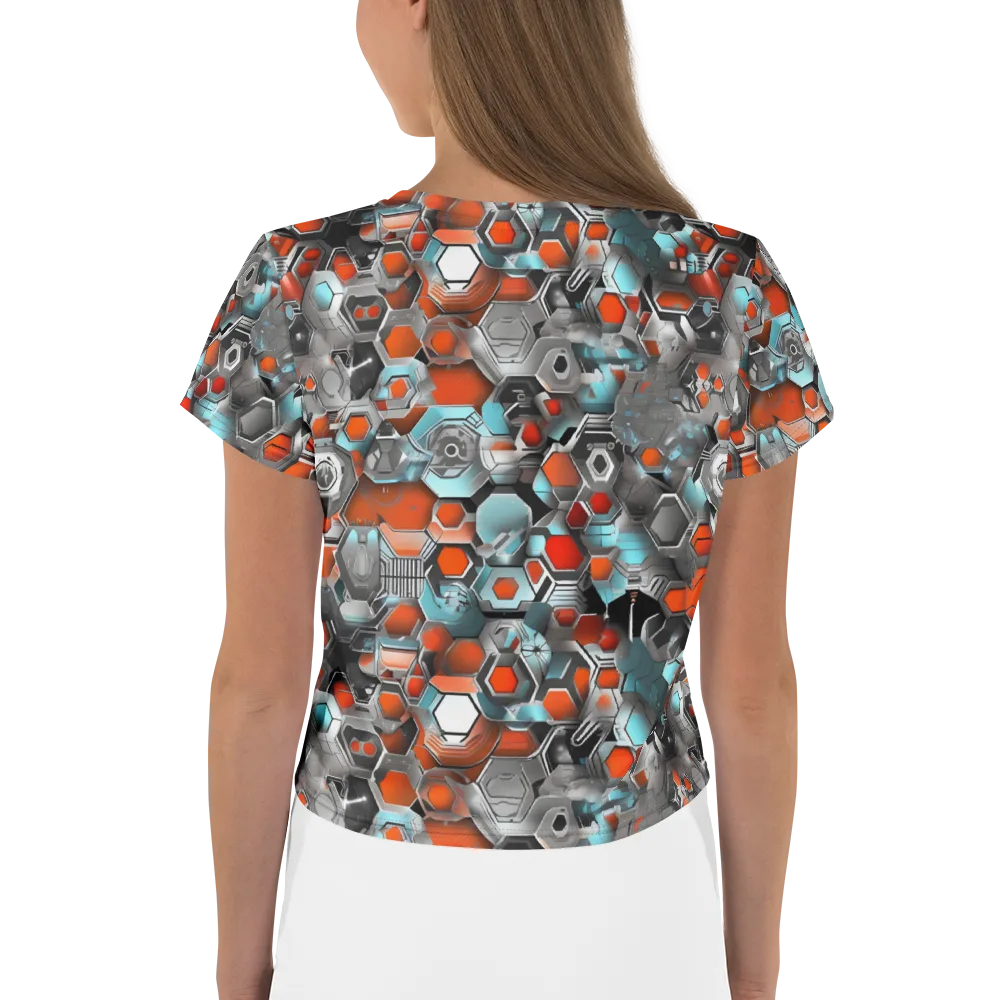 Kinetic Hexcore on Crop Tee — Back