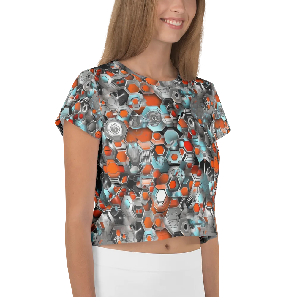Kinetic Hexcore on Crop Tee — Right
