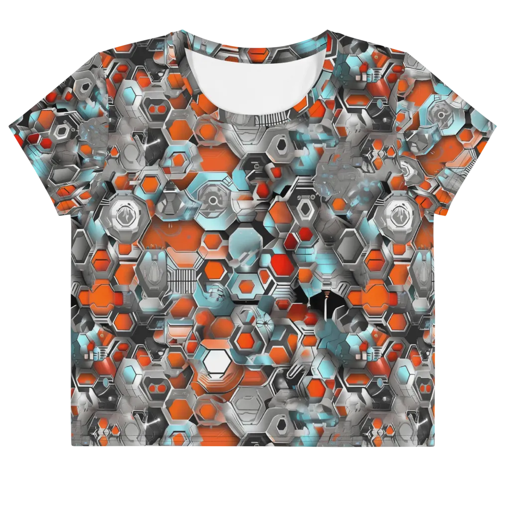Kinetic Hexcore on Crop Tee — Front