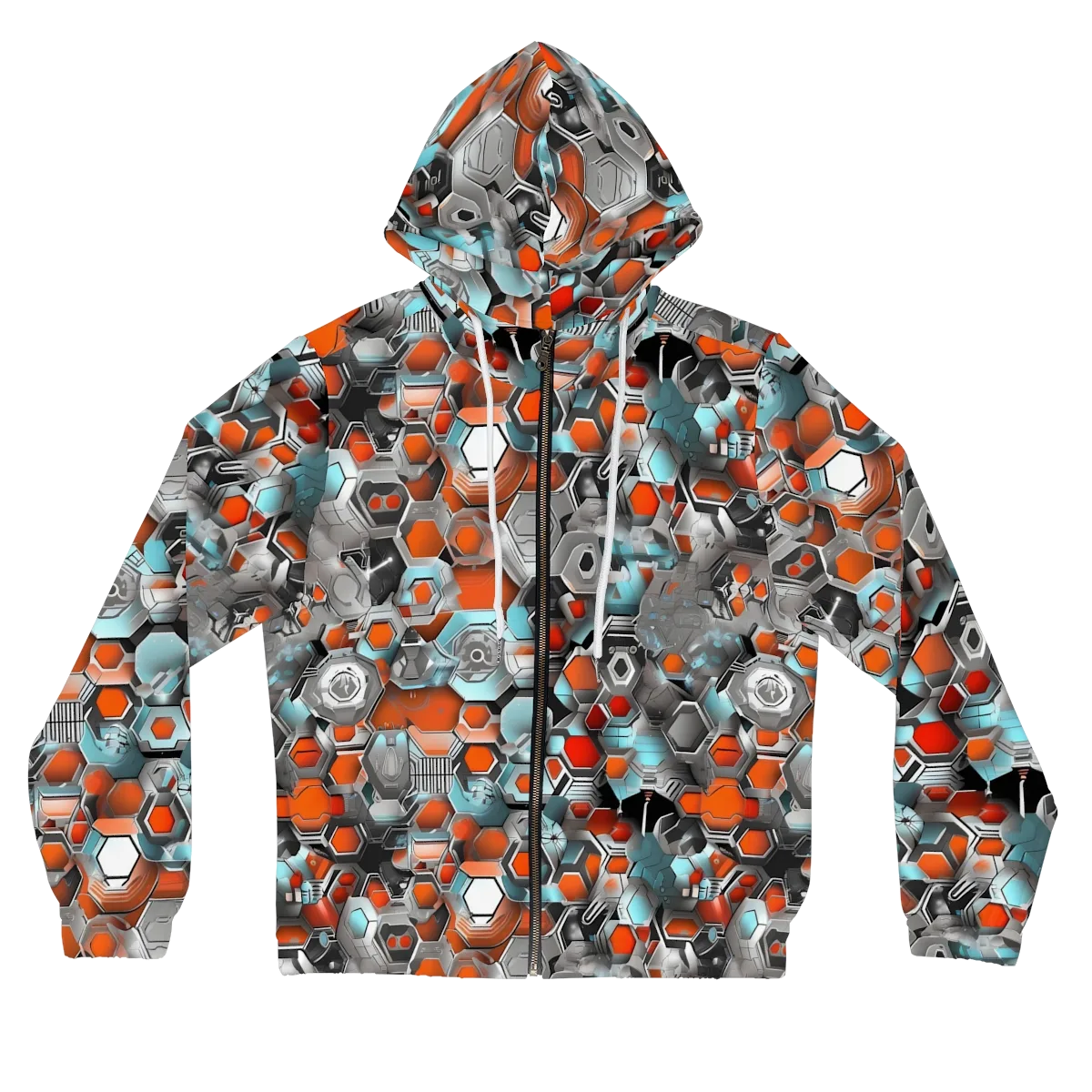 Kinetic Hexcore on Women's Full-Zip Hoodie — Front