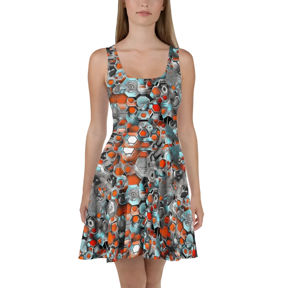 Kinetic Hexcore on Skater Dress — Front