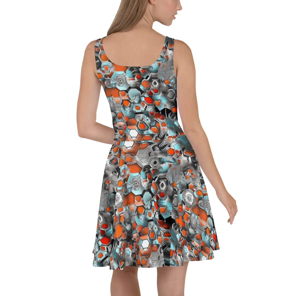 Kinetic Hexcore on Skater Dress — Back