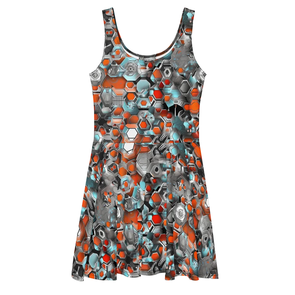 Kinetic Hexcore on Skater Dress — Front