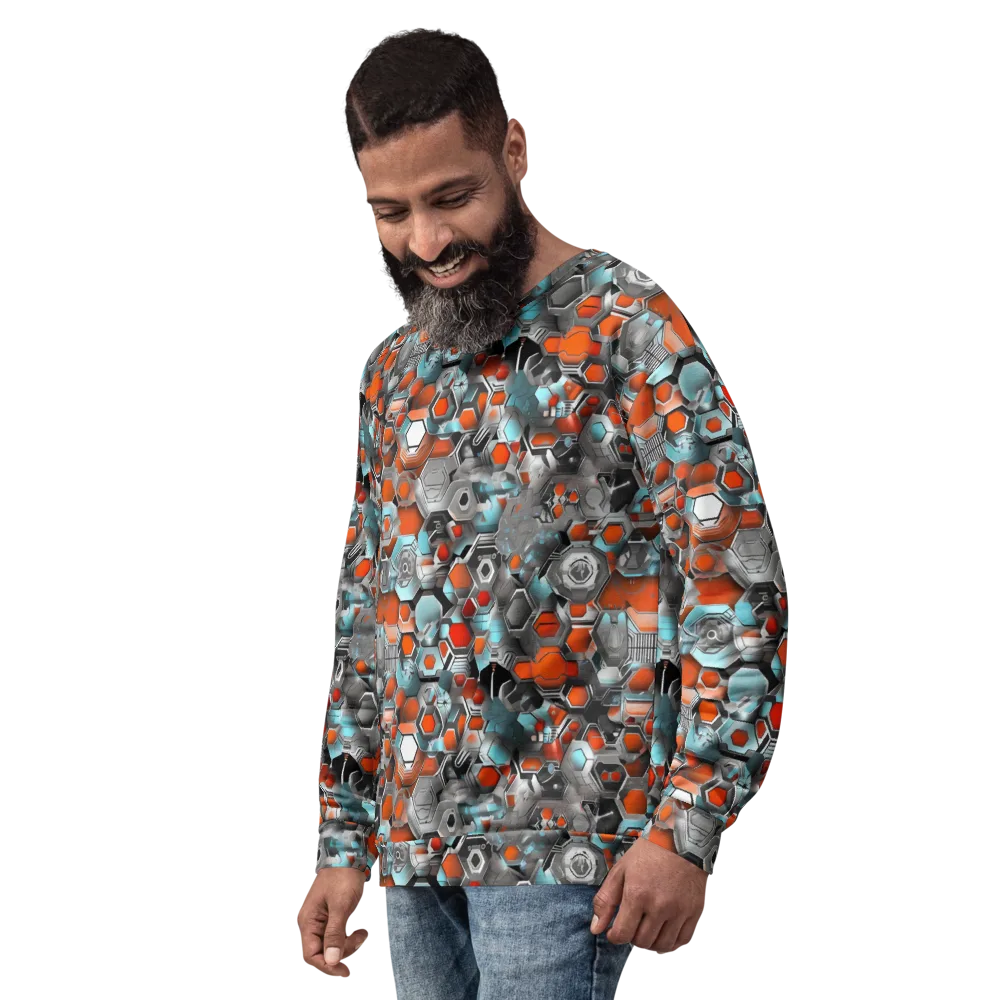 Kinetic Hexcore on Sweatshirt — Left Front