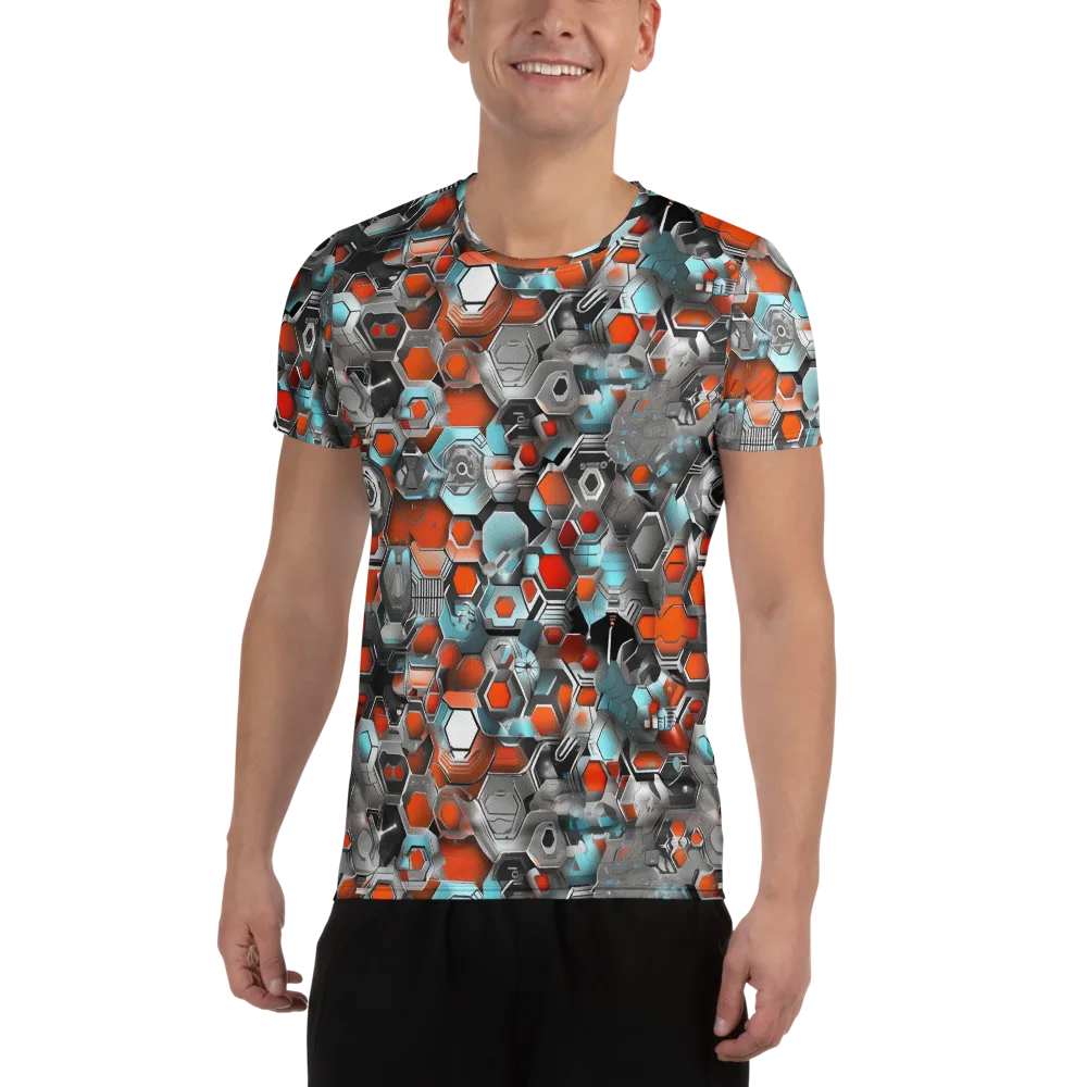 Kinetic Hexcore on Men's Athletic T-Shirt — Front