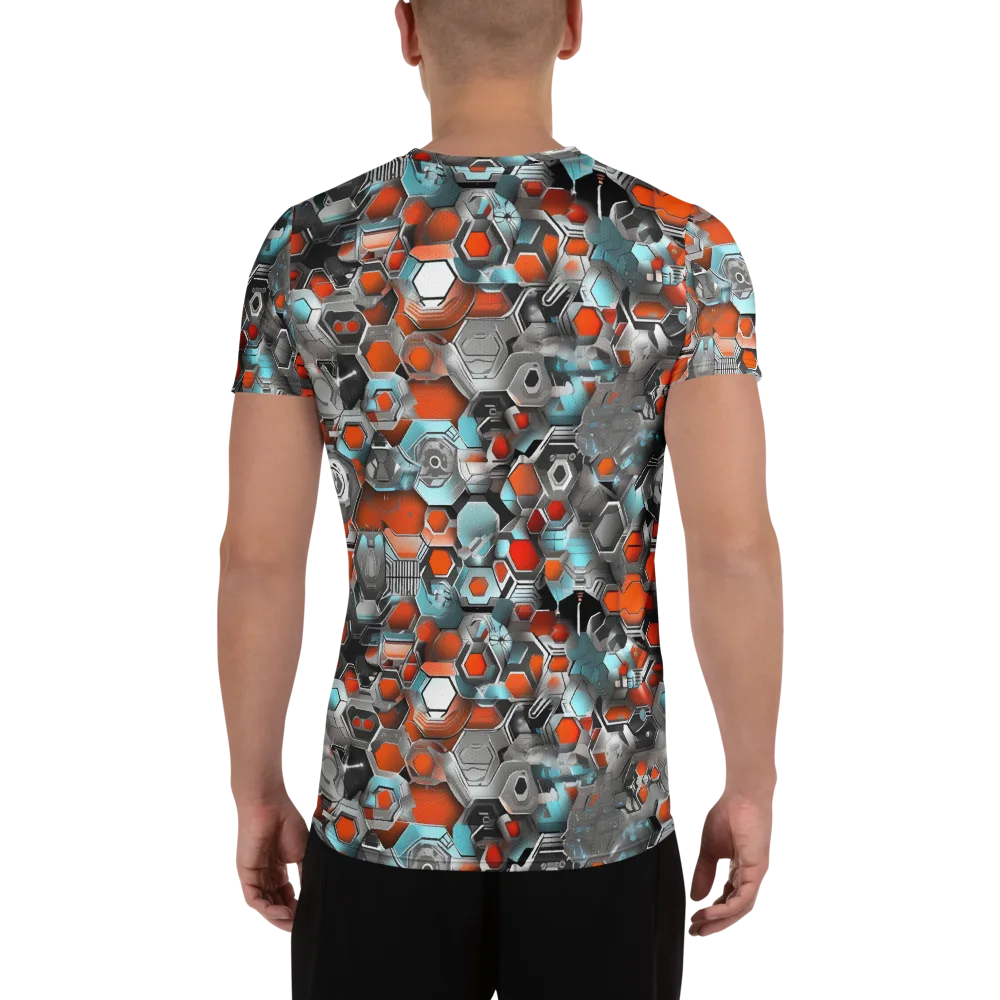Kinetic Hexcore on Men's Athletic T-Shirt — Back