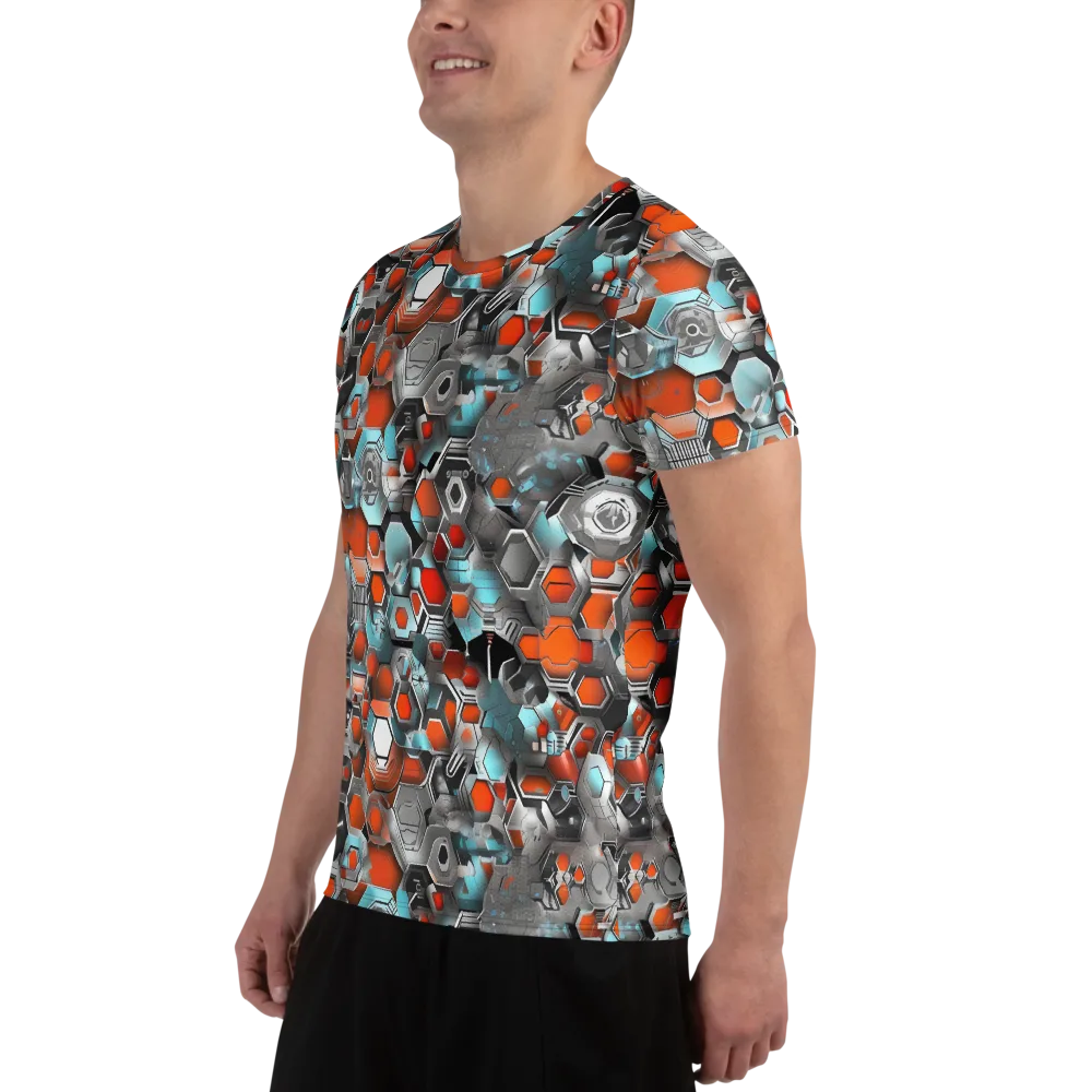 Kinetic Hexcore on Men's Athletic T-Shirt — Left
