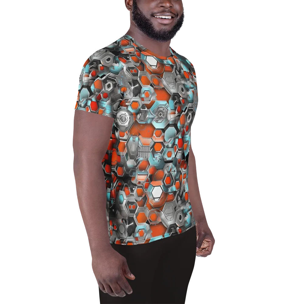 Kinetic Hexcore on Men's Athletic T-Shirt — Right