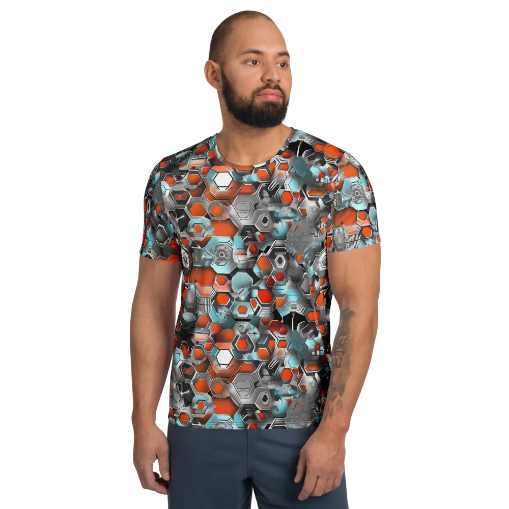 Kinetic Hexcore on Men's Athletic T-Shirt — Front