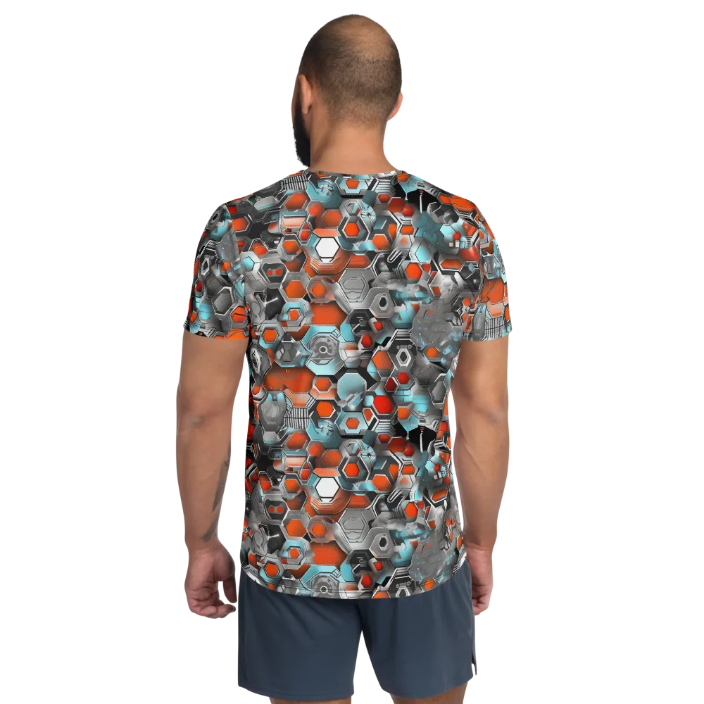 Kinetic Hexcore on Men's Athletic T-Shirt — Back