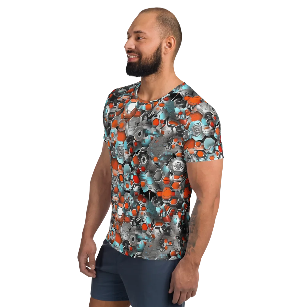 Kinetic Hexcore on Men's Athletic T-Shirt — Left