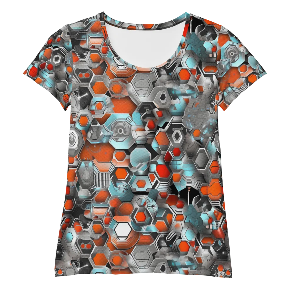Kinetic Hexcore on Women's Athletic T-Shirt — Front