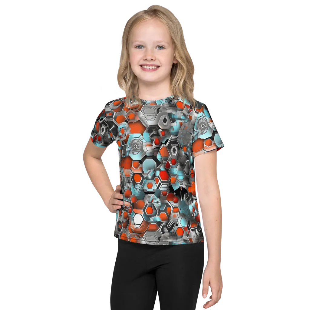 Kinetic Hexcore on Kids Crew Neck T-Shirt — Front