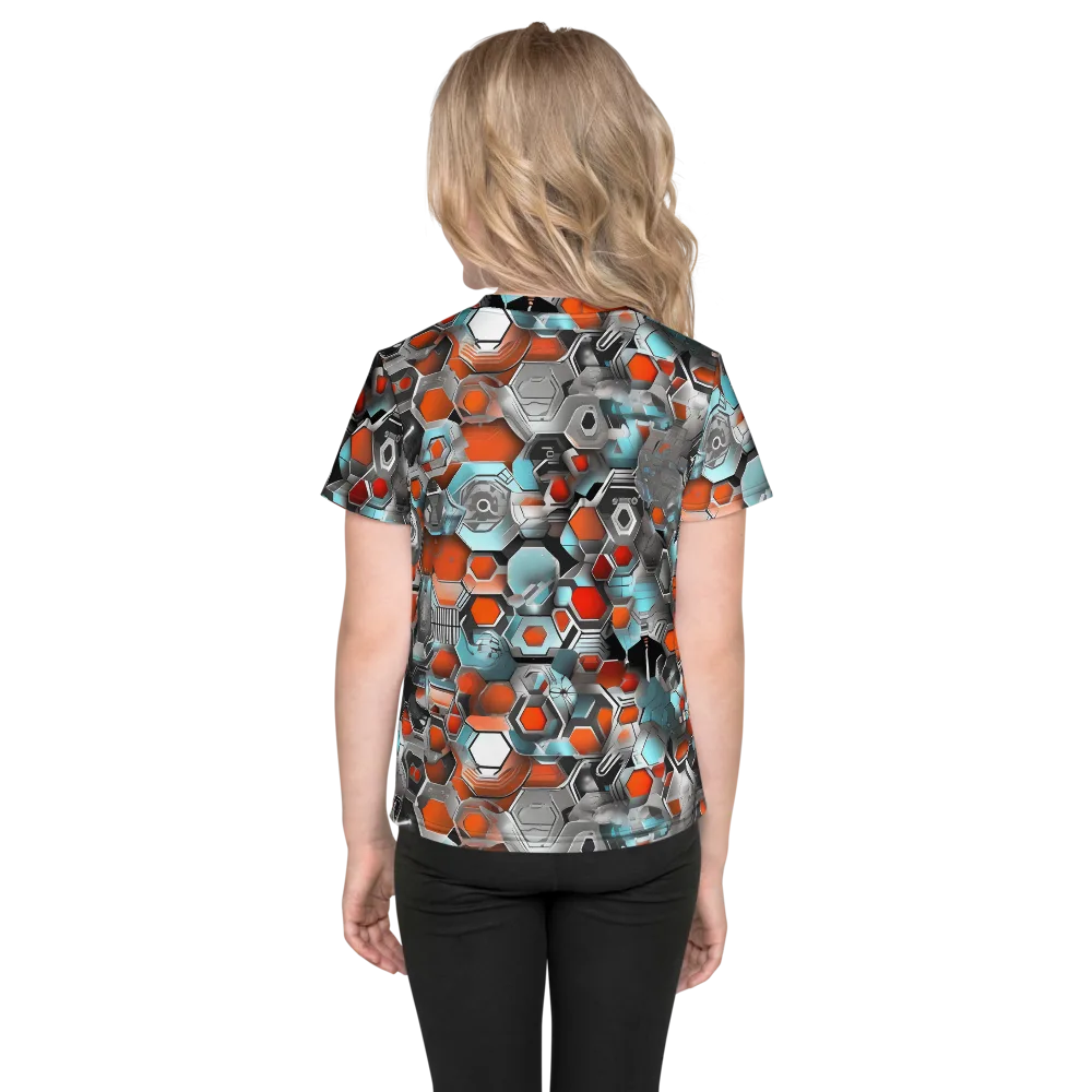 Kinetic Hexcore on Kids Crew Neck T-Shirt — Back