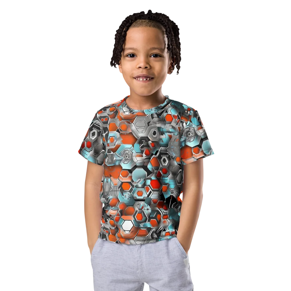 Kinetic Hexcore on Kids Crew Neck T-Shirt — Front