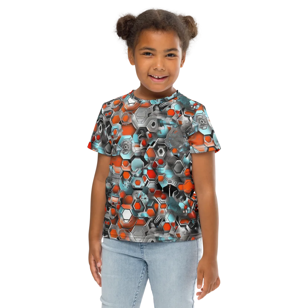 Kinetic Hexcore on Kids Crew Neck T-Shirt — Front