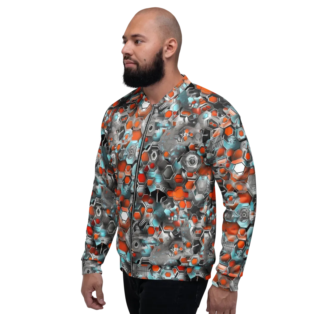 Kinetic Hexcore on Bomber Jacket — Left