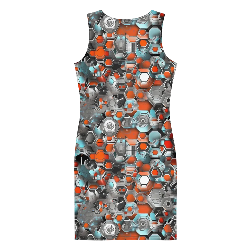 Kinetic Hexcore on Bodycon Dress — Back