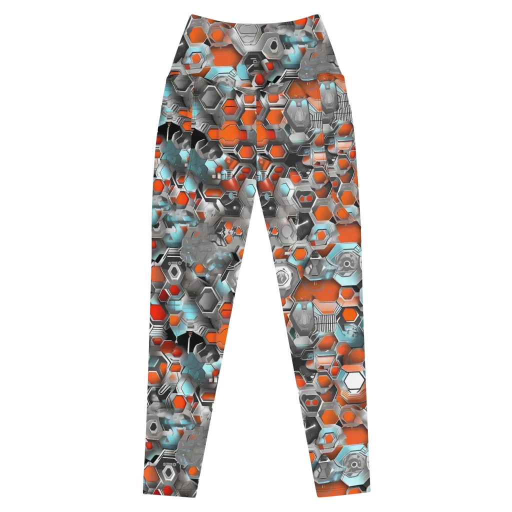 Kinetic Hexcore on Leggings with Pockets — Front
